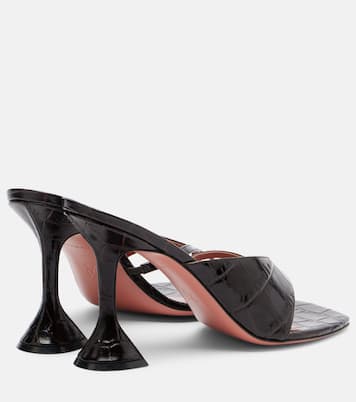 Shiona croc-effect leather mules | Amina Muaddi
