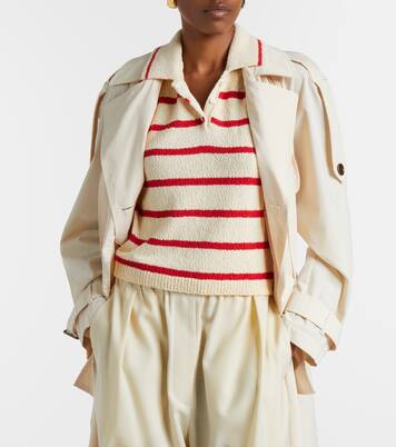 Elmer striped cotton-blend top  | Altuzarra
