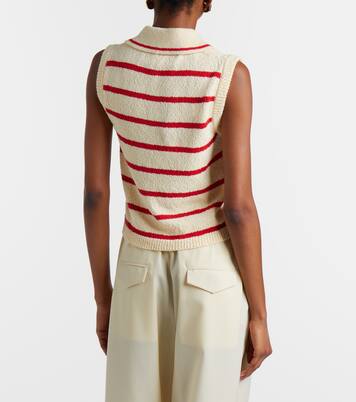 Elmer striped cotton-blend top  | Altuzarra