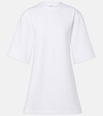 Open-back cotton-blend jersey minidress | Wardrobe.NYC