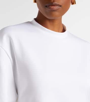 Open-back cotton-blend jersey minidress | Wardrobe.NYC