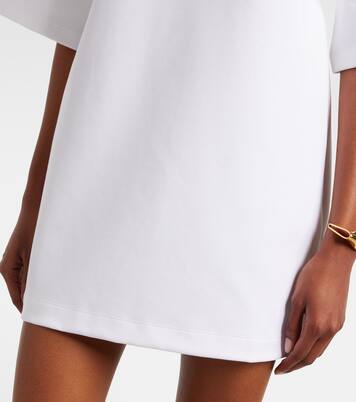 Open-back cotton-blend jersey minidress | Wardrobe.NYC