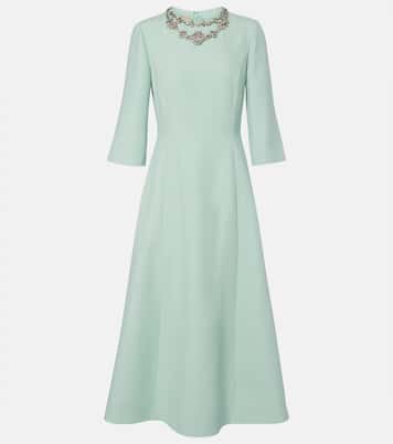 Crepe Couture embellished midi dress | Valentino