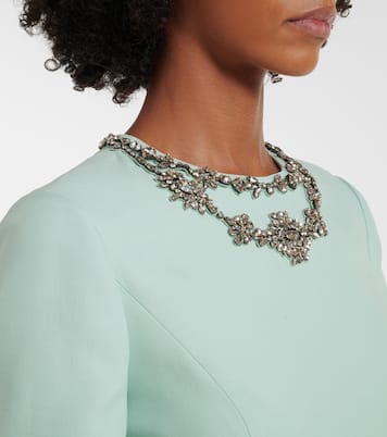 Crepe Couture embellished midi dress | Valentino