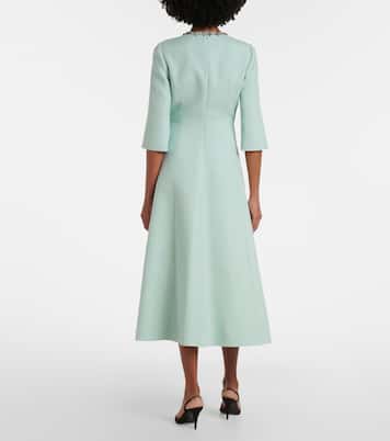 Crepe Couture embellished midi dress | Valentino