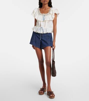 Blouse Melisa en coton à dentelle | Rixo