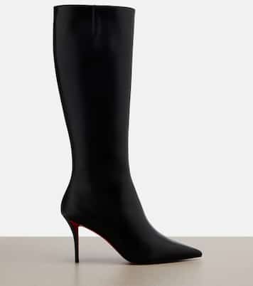 بوت للركبة من الجلد Miss Z | Christian Louboutin
