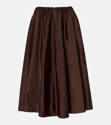 Re-Nylon pleated midi skirt | Prada