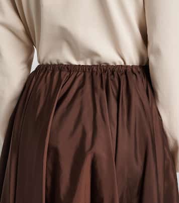 Re-Nylon pleated midi skirt | Prada