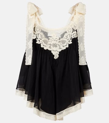 Top Roselight aus Baumwolle und Seide | Zimmermann