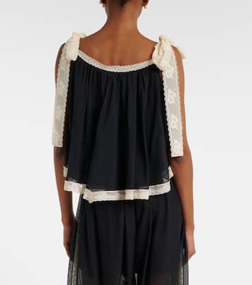Top Roselight aus Baumwolle und Seide | Zimmermann