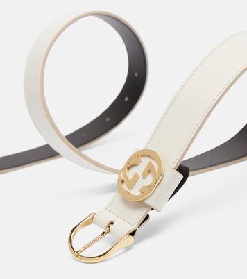 Cinturón de piel Interlocking G | Gucci