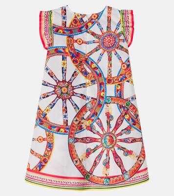 Carretto ruffled cotton dress | Dolce&Gabbana Kids