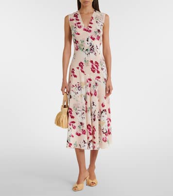 Robe Elowen en soie à imprimé floral | Ulla Johnson