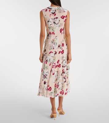 Robe Elowen en soie à imprimé floral | Ulla Johnson