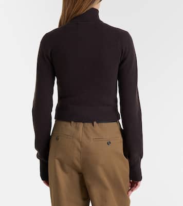 N°302 Lemon cashmere-blend zip-up cardigan | Extreme Cashmere