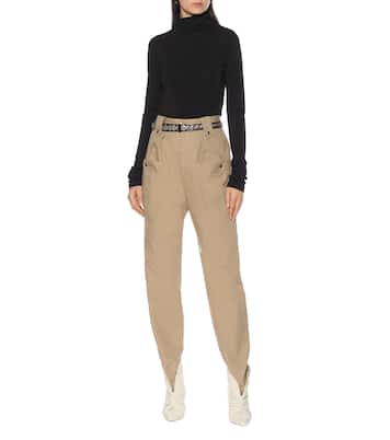 Pantalon Yerris à taille haute en coton | Isabel Marant