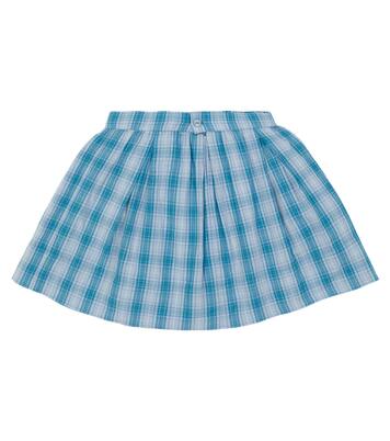 Bird checked cotton skirt | The Animals Observatory