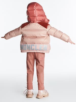 Chouelle velvet-trimmed down jacket | Moncler Enfant