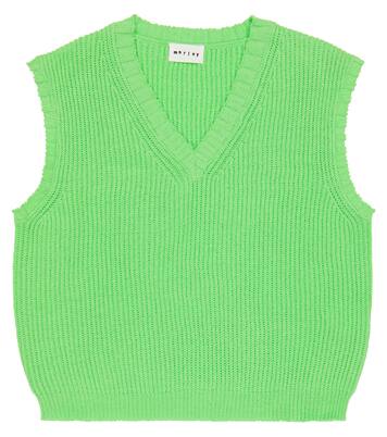 Pelican ribbed-knit sweater vest | Morley