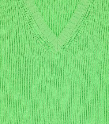 Pelican ribbed-knit sweater vest | Morley