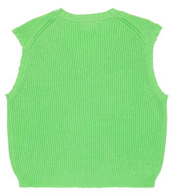 Pelican ribbed-knit sweater vest | Morley
