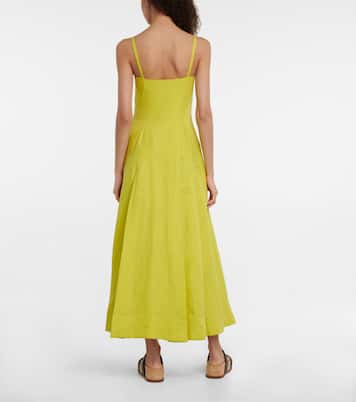 Robe midi Margritte en lin | Gabriela Hearst