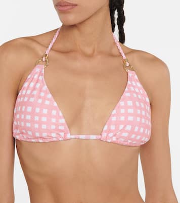 Haut de bikini Zanzibar à carreaux | Heidi Klein