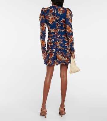 Robe Hedera en crêpe de soie à fleurs | Veronica Beard