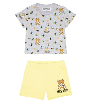 Baby set of cotton shorts and T-shirt | Moschino Kids