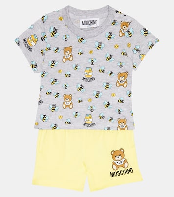 Baby set of cotton shorts and T-shirt | Moschino Kids