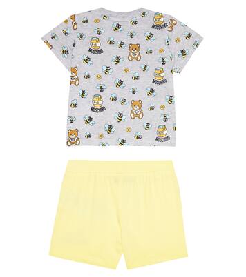 Baby set of cotton shorts and T-shirt | Moschino Kids