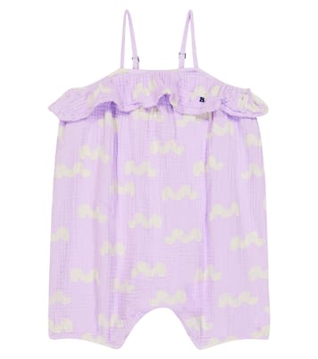 Baby cotton seersucker playsuit | Bobo Choses