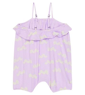 Baby cotton seersucker playsuit | Bobo Choses