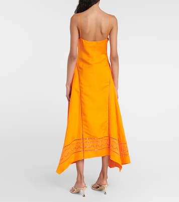 Robe midi Valeria en lin mélangé | Simkhai