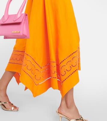 Robe midi Valeria en lin mélangé | Simkhai