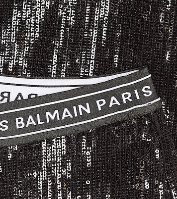 Pantaloni a gamba larga con paillette | Balmain Kids