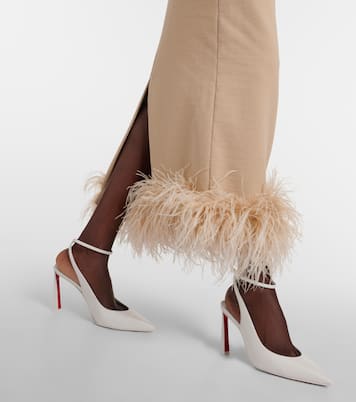Condora 85 leather slingback pumps | Christian Louboutin