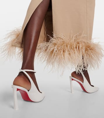 Condora 85 leather slingback pumps | Christian Louboutin