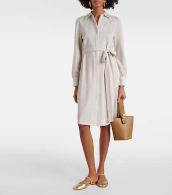 Metallic leather ballet flats | Gianvito Rossi