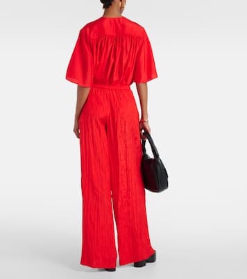 Pantalon ample Thoresby en soie | Joseph