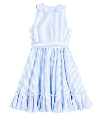 Striped bow-detail cotton dress  | Tartine et Chocolat