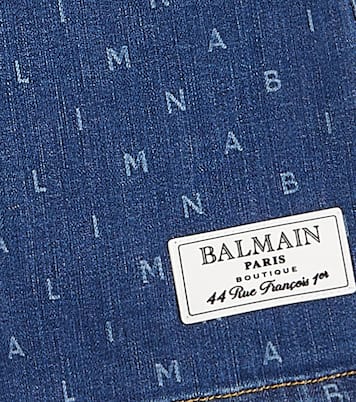 Bedruckte Jeansshorts | Balmain Kids