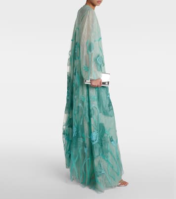 Bestickte Robe Yesenia aus Tüll | Costarellos