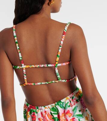 Robe midi Floral Sketch en coton | Farm Rio