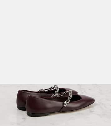 Ballerines Diamond Tilda en cuir | Jimmy Choo