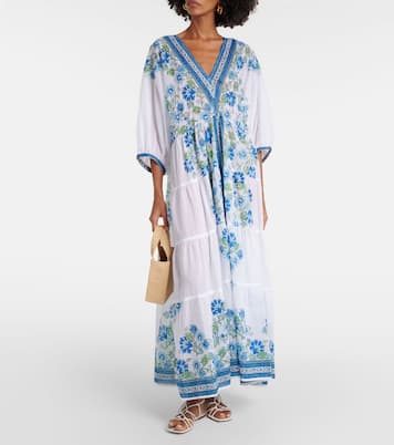 Robe longue en coton à fleurs | Juliet Dunn