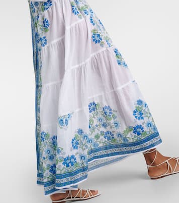 Robe longue en coton à fleurs | Juliet Dunn