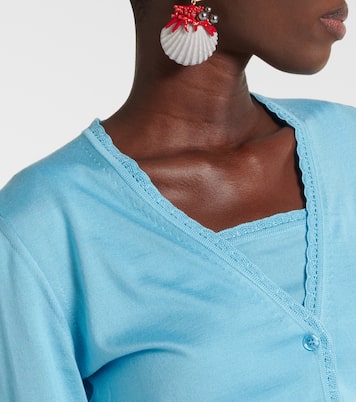 Cropped-Cardigan Capri aus Seide | Dolce&Gabbana