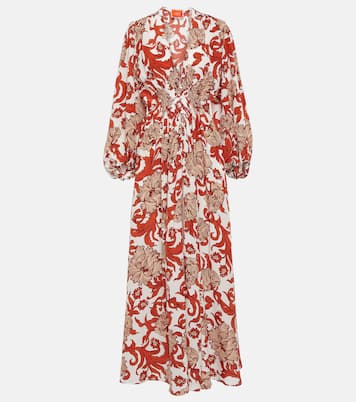 Robe longue Camerino en crêpe de soie | La DoubleJ